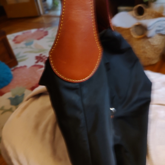 Dooney and Bourke-Logo Lock Nylon Bag - Picture 2 of 5